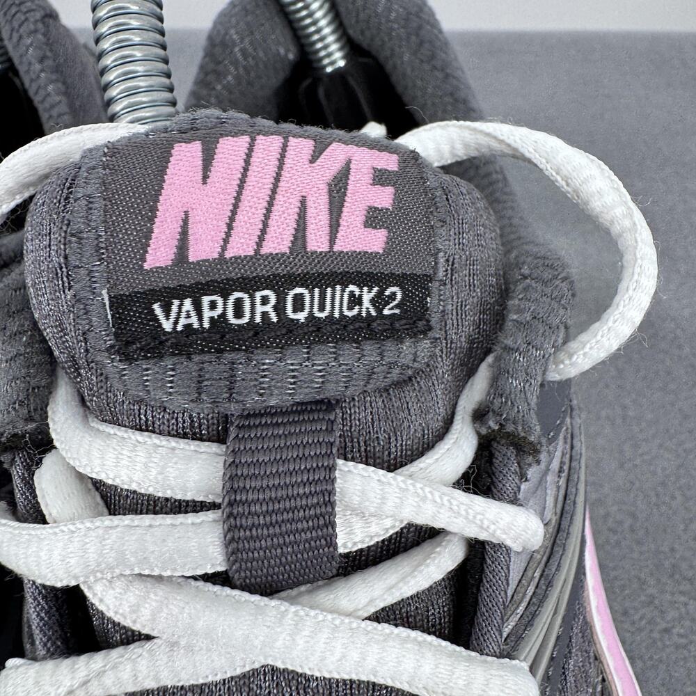 Nike Vapor Quick 2 Shoes Womens Size 7 Gray Pink‎ Running 386516-004 Sneakers - Picture 9 of 9